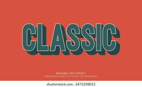 classic editable 3d text effect template bold typography and abstract style drinks logo and brand