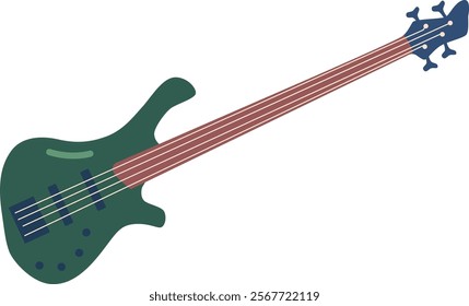 Classic electric guitar vector illustration