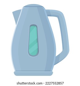 Classic electric kettle icon cartoon vector. Water cup. Kitchen pot