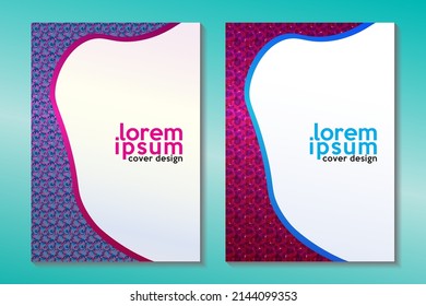 Classic Elegant Cover Design with Copy Space For Text. 