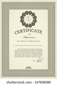 Classic Elegant detailed Certificate