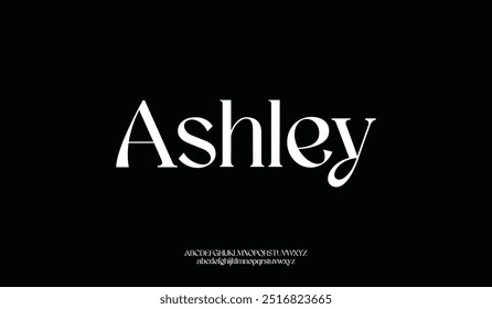 Classic elegant font set vector illustration design of font set.