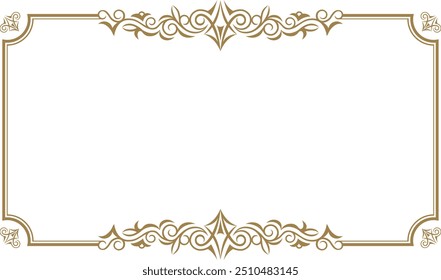Klassischer, eleganter und wunderschöner Dekorrahmen. Farbe: goldrot.