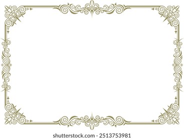 Klassischer, eleganter und wunderschöner Dekorrahmen. Farbe: goldblau.