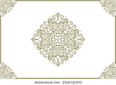 Classic, elegant and gorgeous decorative frame. Color: gold-blue.