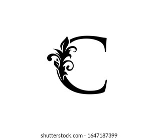 Classic Elegant Letter C Graceful Royal Stock Vector (Royalty Free ...