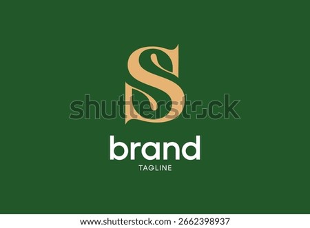 A classic and elegant logo featuring a stylized letter S with decorative swirls. Ideal for a boutique, luxury brand, or creative business.