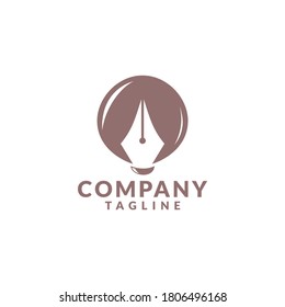 classic elegant pen logo template