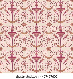 Classic Elegant Victorian Seamless Vector Pattern