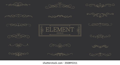 Classic element vintage vector design