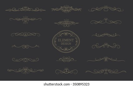 Classic element vintage vector design