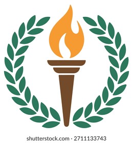 Classic Emblem of Knowledge Light and Achievement