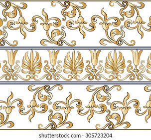 Classic empire style ornament pattern. Vector