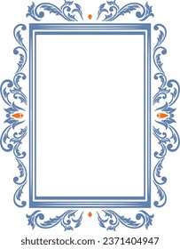 Classic engraved frame design for wedding