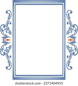 Classic engraved frame design for wedding