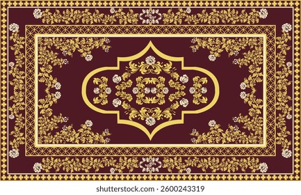 Classic European Rug Pattern,Moroccan Decorative Textile,Golden Islamic Art,Royal Arabian Tapestry,Elegant Mosque Carpet,Persian Luxury Rug,Royal Vintage Rug,Ottoman Style Carpet,luxury carpet.