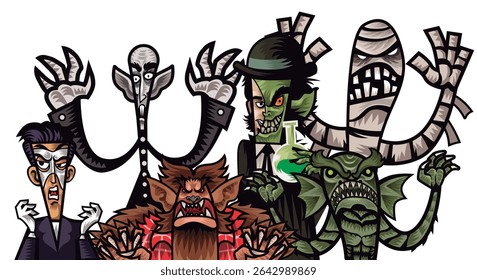 classic evil monsters and creatures