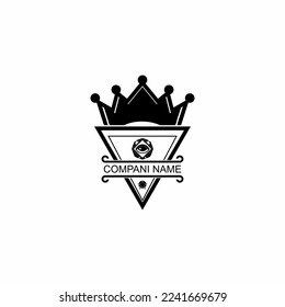 classic eye logo with vintage theme eye illustration
