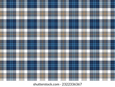 Classic fabric plaid pattern vector 