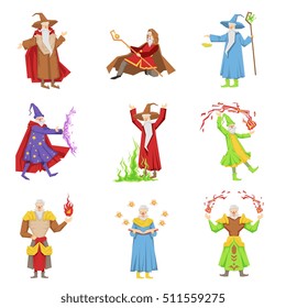 Classic Fantasy Magicians Set Of Characters