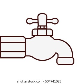 classic faucet icon image vector illustration design 
