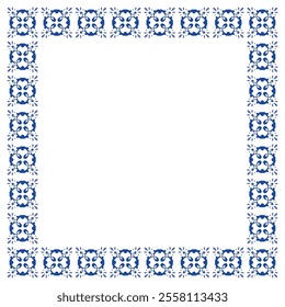 classic feel of portuguese ornament frame