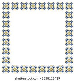 classic feel of portuguese ornament frame