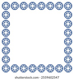 classic feel of portuguese ornament frame