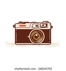 Classic film cameras are widely used in the past.