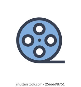 Classic Film Reel Design for Cinema