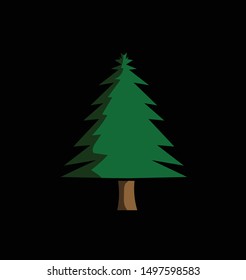 Classic fir tree logos and illustrations
