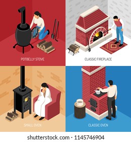 Vectores Imagenes Y Arte Vectorial De Stock Sobre Wood Stove