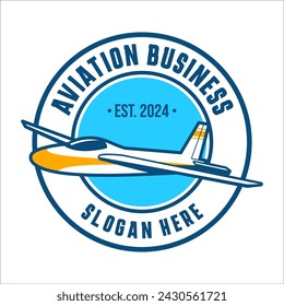 KLASSISCHE LUFTFAHRT-LOGO-VORLAGE