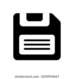 A classic floppy disk icon used to symbolize saving changes or storing data in applications and interfaces.