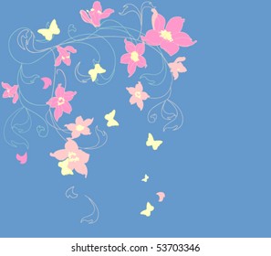 Classic floral background