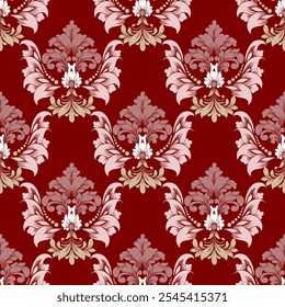 classic floral design and vintage floral motifs, perfect for wallpaper, textile, invitation.