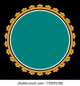Classic Floral Frame. Elegance Background with Text input area in a center