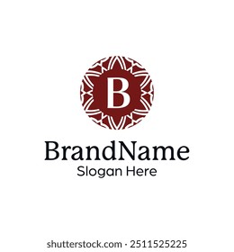 Classic Floral Insignia Template for Timeless Branding