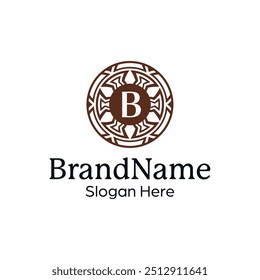 Classic Floral Insignia Template for Timeless Branding