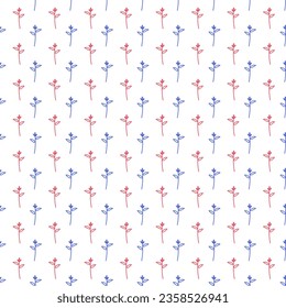 Classic Floral Pattern. Botanical repeat textile