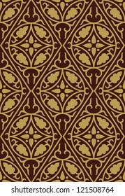Classic Floral Seamless Pattern. Elegance Vintage Background 