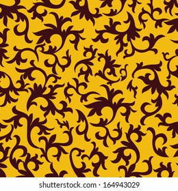 classic floral seamless pattern vector illustration