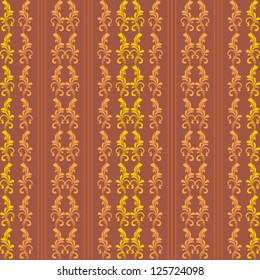 Classic floral seamless wallpaper