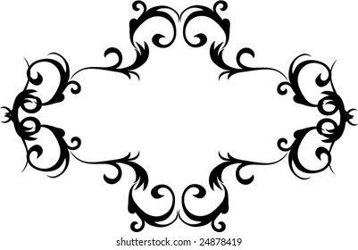 classic floral silhouette