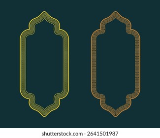 Classic flower border and frame set with modern text boxes, ideal for invitations, posters, covers, and vintage-inspired designs