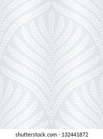 classic foliage seamless pattern in white and light gray