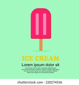 Classic food cartoon set, ice cream