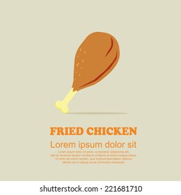 Classic food cartoon set,Fried chicken