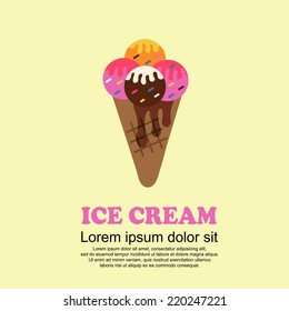 Classic food cartoon set,Ice cream