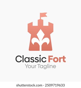 Plantilla de diseño de logotipo de Fort Classic. Bueno para empresas, agencias, comunidad y Organización